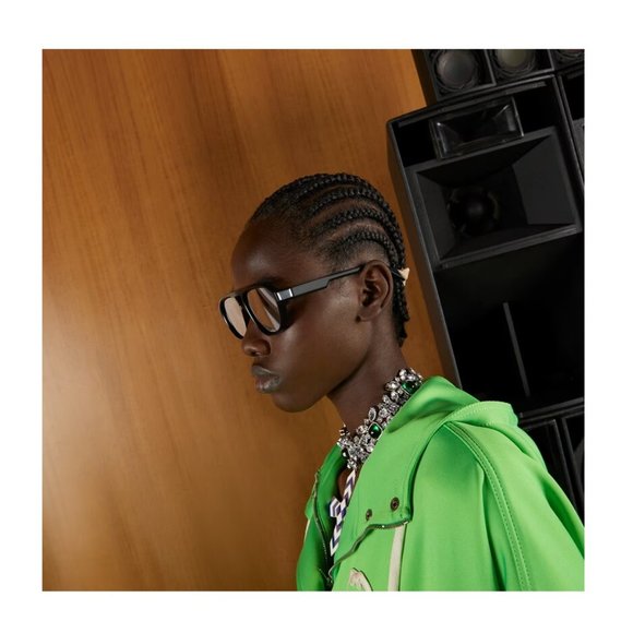 💯 NEW GUCCI GG1239S 004 BLACK GREY SUNGLASSES - Picture 3 of 10